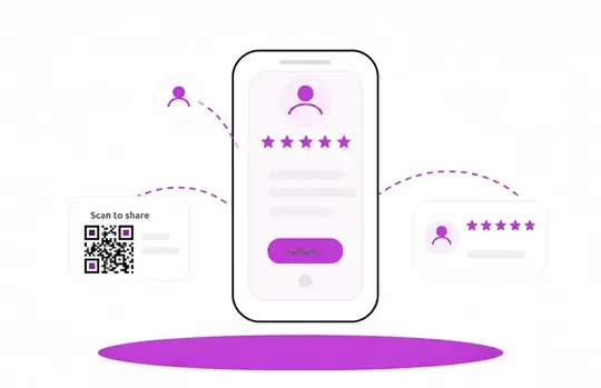 Customer rates an experience and answers feedback questions